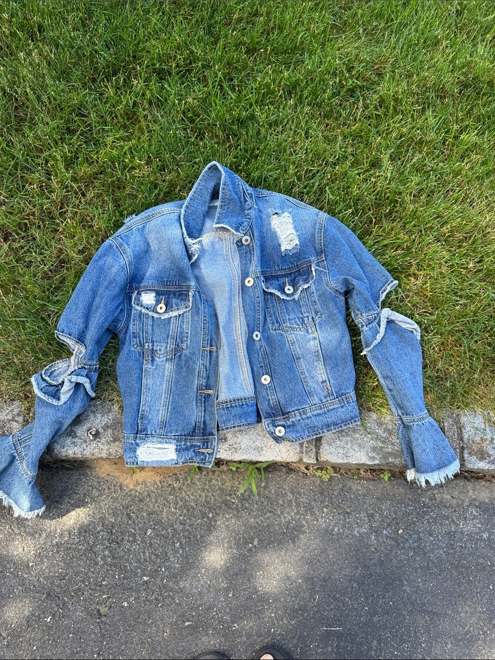 Distressed Blue Denim Jacket
